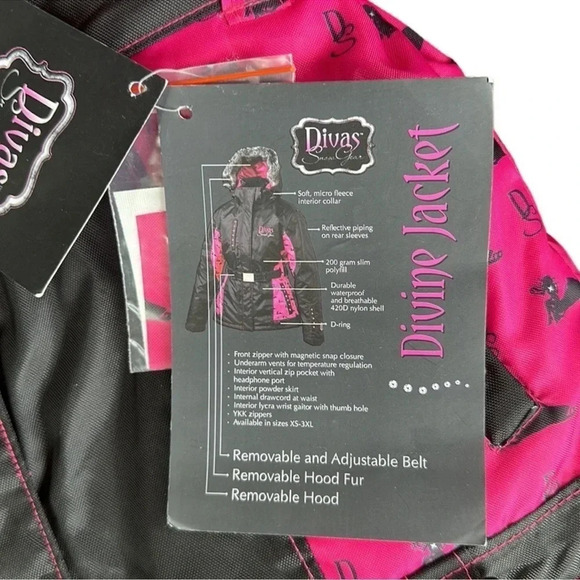 Women’s Winter Snowmobile Jacket Divas Snowgear NWT - Picture 7 of 11